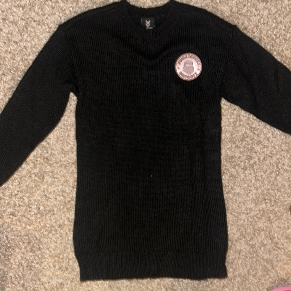 NWT FINGERCROXX APPAREL BIGFOOTX JACQUARD KNIT SWEATER